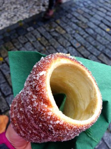 Trdelník from a stand in Old Town Square