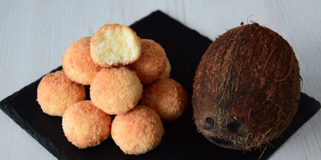 Рецепты: кокосовое печенье с яйцами