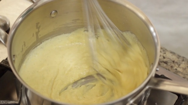 Pastry Cream Thickening in pot