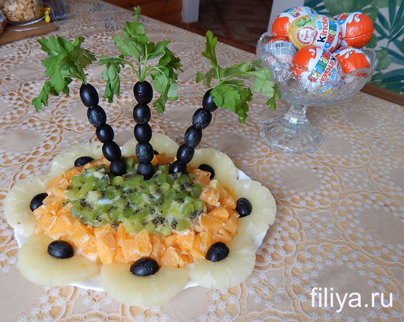 оформления салатов к праздничному столу