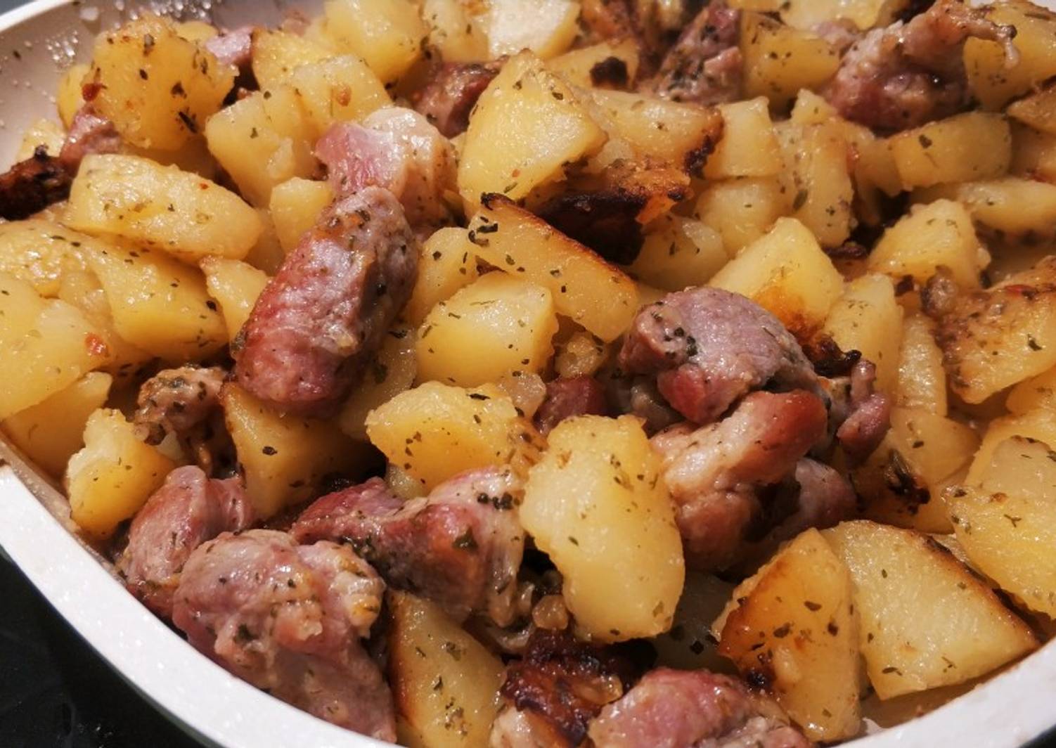 Рецепт картошки с мясом рецепт с фото
