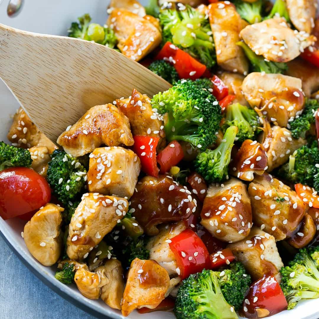 This teriyaki chicken and vegetables is an easy and healthy meal that