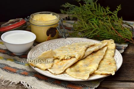 Фото рецепта Кутабы с сыром