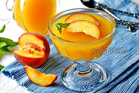 Фото рецепта Желе из персиков