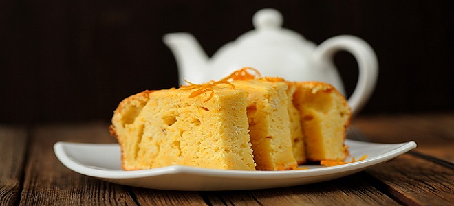 Пирог с апельсинами - простой рецепт
