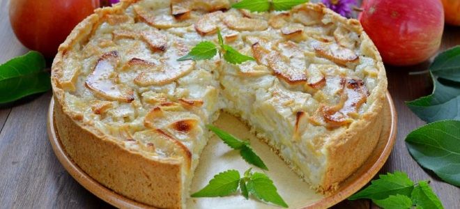 яблочный пирог цветаевский рецепт со сметаной