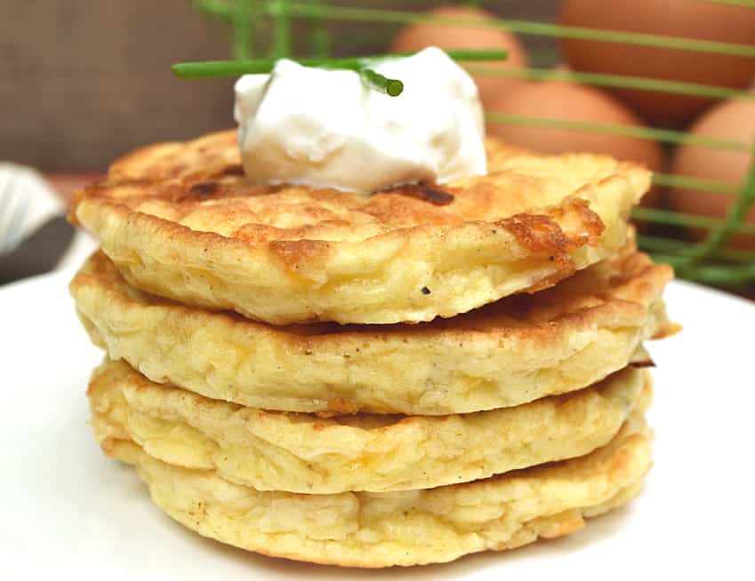 Perfectly Simple & Delicious Egg and Cheese Pancakes 