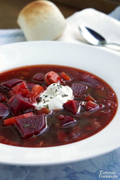 Our Polish Borscht recipe (Barszcz) creates a beet soup that is chock full of veggies and boasts a bright, sweet and sour flavor making it a perfect first course or warming meal. 