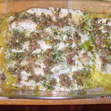 Филе белой рыбы под соусом из анчоусов