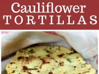 pinterest collage image for cauliflower tortillas