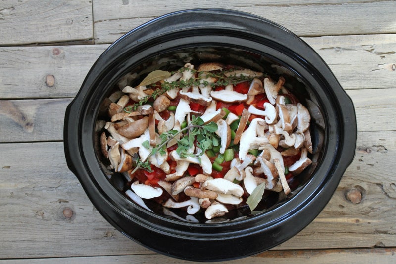 Prep for Slow Cooker Chicken Cacciatore