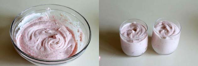 Eggless Strawberry Mousse Recipe 