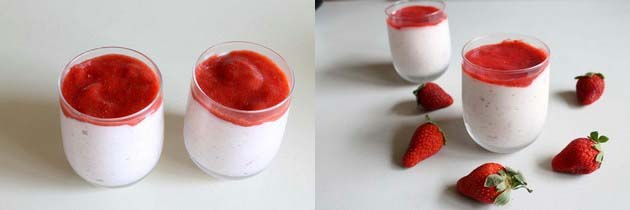 Eggless Strawberry Mousse Recipe 