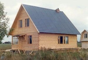 Строительство дома из древесины сосны